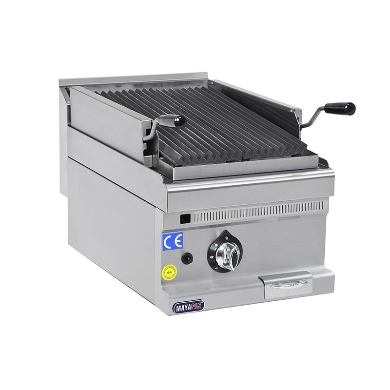 MAYAPAZ M-SLIG 460 Lavataşlı Izgara, Gazlı, Set Üstü, 400x630x270 mm, 600 Serisi